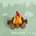 Campfire Feu de Camp Camping - Amigurumi Crochet - FROGandTOAD Creations - THUMB 2
